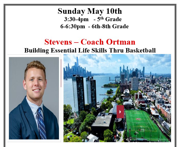 Speaker Series — Stevens, Coach Ortman